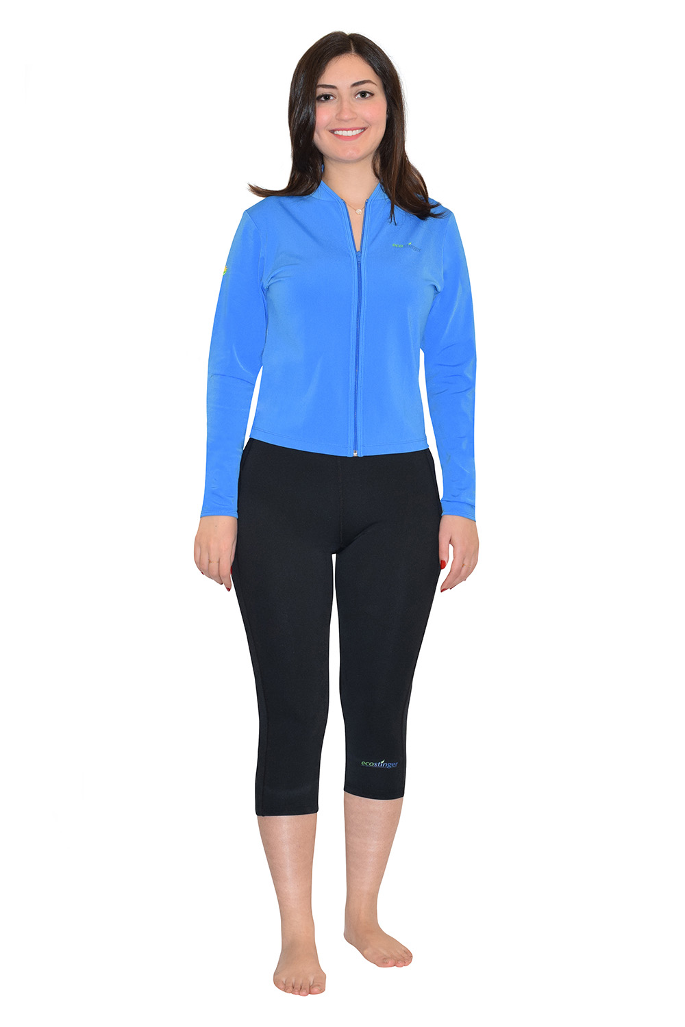 Women UV Protective Clothing Jacket Pants Tights Shorts Rash Guard Surf ...